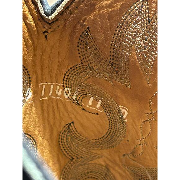 Men's imitation Black Alligator Boots size 11 D - Picture 4 of 10